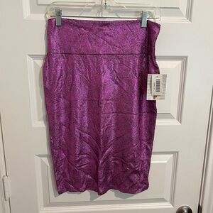 Lularoe Cassie Shimmering Purple Skirt